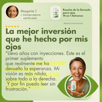 Fórmula avanzada para ojos EverVision 14 en 1